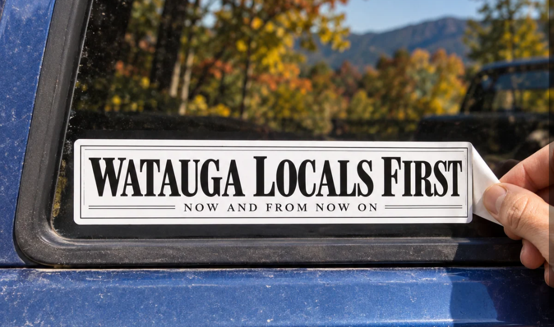 Bumper Sticker FREE SHIPPING – Watauga Locals First